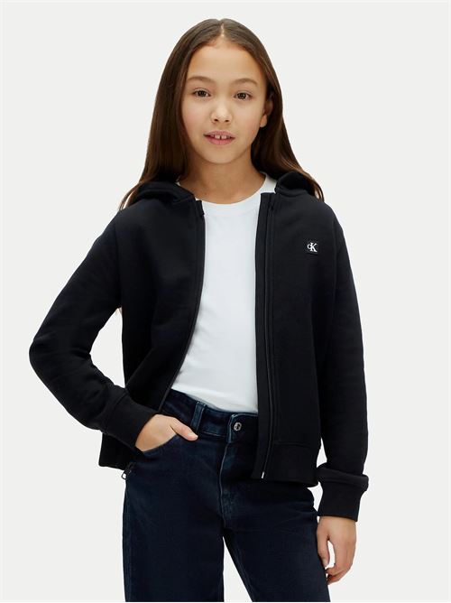 mini badge zip hoodie CALVIN KLEIN JEANS | LV1CKSJB34BEH